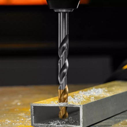 Сверло спиральное по металлу Denzel, 11 x 142 мм, Р6М5, Golden Tip, 718243 купить в Надыме