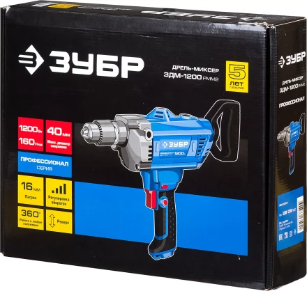 Дрель-миксер ЗДМ-1200 РММ2 серия ПРОФЕССИОНАЛ купить в Надыме