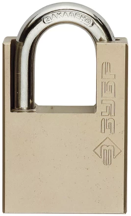 Замок навесной ЗУБР "серия 223" с защитой дужки, 40мм 4-37223-40 купить в Надыме