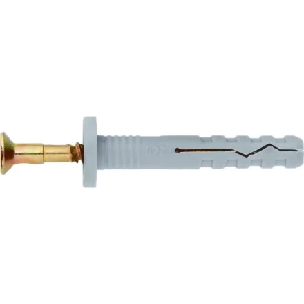 Дюбель-гвоздь полипропиленовый с цилиндрическим бортиком 8 х 60 мм 100 шт Сибртех 42148 купить в Надыме