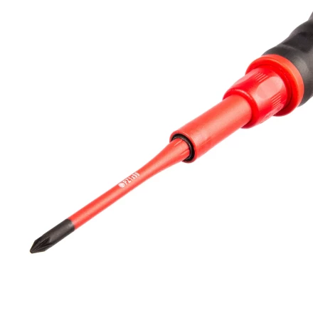 Диэлектрическая динамометрическая отвертка VDE КВТ НИО-3306 со сменными битами SLIM, 6 шт. (90952) купить в Надыме