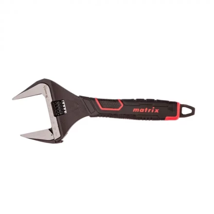 Ключ разводной Matrix тонкие губки фосфатированный двухкомпонентная рукоятка 300 мм 15579 купить в Надыме