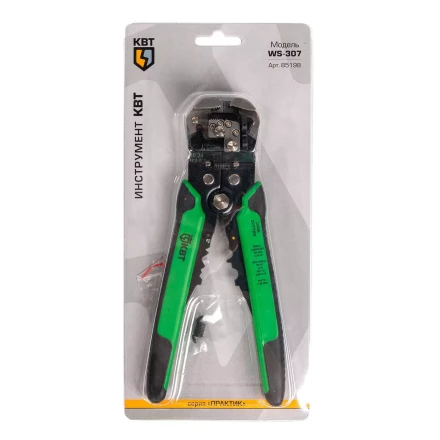 Автоматический многофункциональный стриппер КВТ WS-307 для снятия изоляции с проводов 0.2–6.0 мм (85198) купить в Надыме