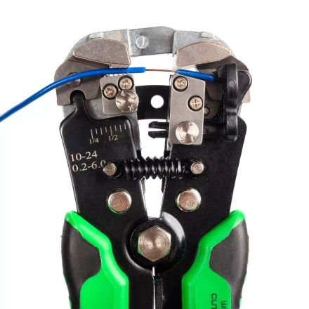 Автоматический многофункциональный стриппер КВТ WS-307 для снятия изоляции с проводов 0.2–6.0 мм (85198) купить в Надыме