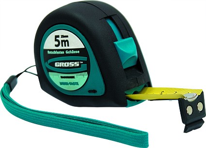 Рулетка &quot;Ergonomisch&quot; 5 м x 19 мм магнитный обрезиненный зацеп  GROSS 31102 купить в Надыме