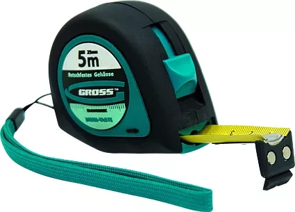 Рулетка "Ergonomisch" 5 м x 19 мм магнитный обрезиненный зацеп  GROSS 31102 купить в Надыме
