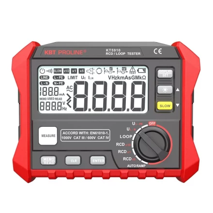 Тестер параметров УЗО и петли фаза-ноль цифровой КВТ KT 5910 (87241) купить в Надыме