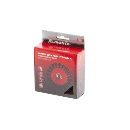 Щетка для УШМ 100 мм М14 "тарелка" крученая проволока 0,5 мм MATRIX 74609 купить в Надыме