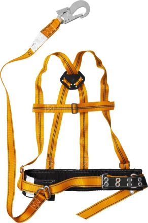 Лямочный пояс СИБИН тип ППВА, материал стропа - лента, с наплечными лямками 11565 купить в Надыме