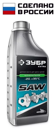 ЗУБР 1 л, цепное минеральное масло для бензо и электропил, EXTRA (70620-1) купить в Надыме