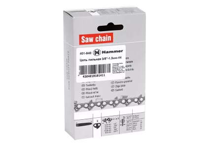 Цепь пильная HAMMER 3/8''-1.3мм-44зв. купить в Надыме