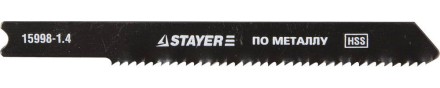 Полотна STAYER &quot;PROFI&quot;, U118A, для эл/лобзика, HSS, по металлу (1,5-2мм), US-хвост., шаг 1,4мм, 50мм, 2шт 15998-1.4_z01 купить в Надыме
