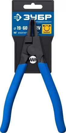 ЗУБР 170 мм, изогнутые губки, внешний съемник стопорных колец, Профессионал (22821-4) купить в Надыме