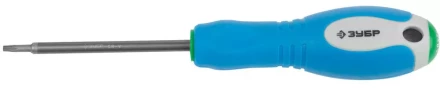 Отвертка ЗУБР, Cr-V сталь, трехкомпонентная рукоятка, цветовая индикация типа шлица, TORX №10, 75мм 25254-10-075 купить в Надыме