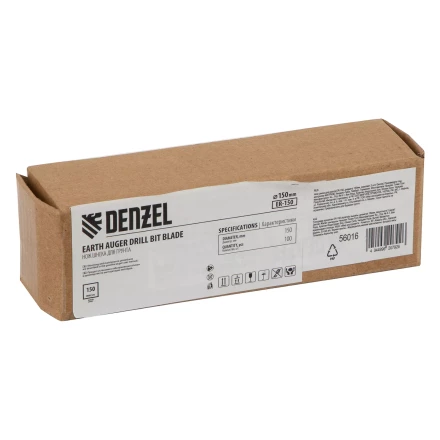 Нож шнека для грунта ER-150, диаметр 150 мм, комплект 2 шт Denzel 56016 купить в Надыме