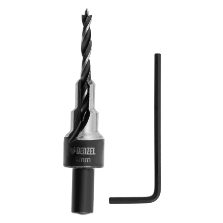 Сверло-зенкер под конфирмат, 4 мм, Denzel 704204 купить в Надыме