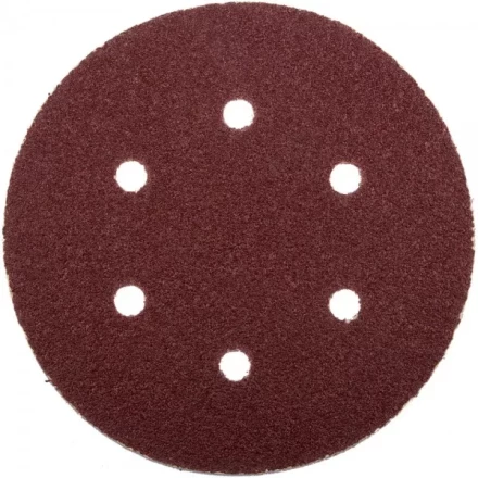 Круг шлифовальный ЗУБР "МАСТЕР" универсальный, из абразивной бумаги на велкро основе, 6 отверстий, Р60, 150мм, 5шт 35566-150-060 купить в Надыме