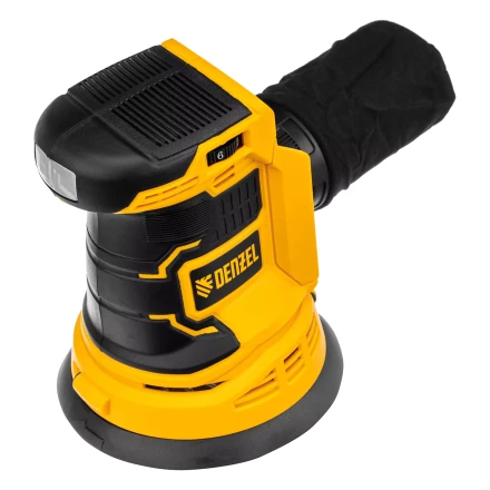 Машина шлифовальная эксцентриковая аккумуляторная COS-125-0, 18В Li-Ion Denzel 28471 купить в Надыме