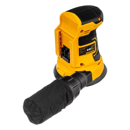 Машина шлифовальная эксцентриковая аккумуляторная COS-125-0, 18В Li-Ion Denzel 28471 купить в Надыме