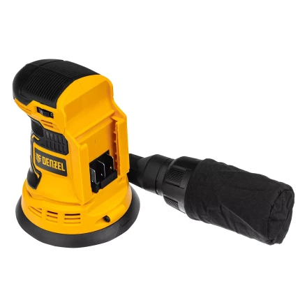 Машина шлифовальная эксцентриковая аккумуляторная COS-125-0, 18В Li-Ion Denzel 28471 купить в Надыме