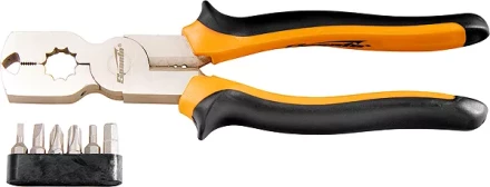 Плоскогубцы 200 мм CrV комбинированные многофункциональные с набором бит SPARTA 169265 купить в Надыме