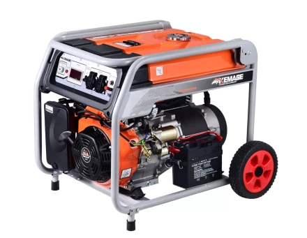 Генератор бензиновый TOR KM8000H 6,0 кВт 220В 27 л с электростартером и колесами 1011098 купить в Надыме