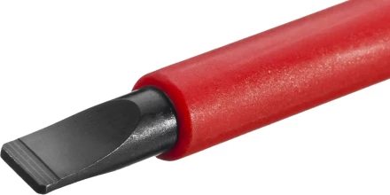 Отвертка KRAFTOOL, высоковольтная, Cr-Mo-V стержень, двухкомпонент. маслобензостойкая рукоятка, SL, 4,0х100мм 250083-4.0-100 купить в Надыме