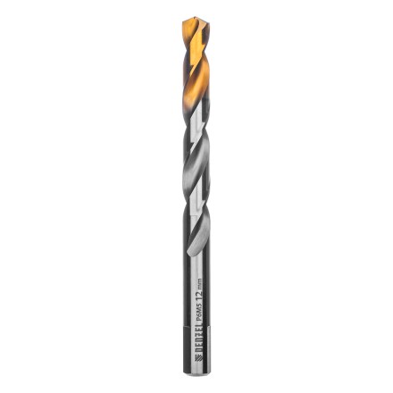Сверло спиральное по металлу Denzel,  12 x 151 мм, Р6М5, Golden Tip 718244 купить в Надыме