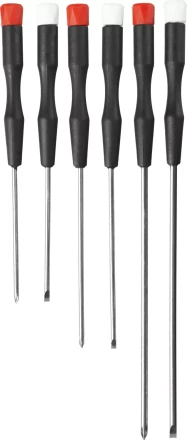 STAYER. Набор: Отвертки для точных работ с пластиковыми рукоятками и удлиненными стержнями 25570-H6_z01 купить в Надыме