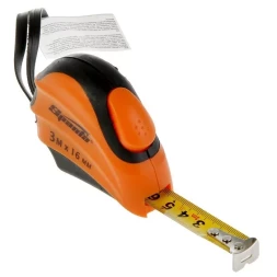 Рулетка 3 м х 16 мм SPARTA Automatic двухкомпонентный корпус автоматическая фиксация артикул 31330