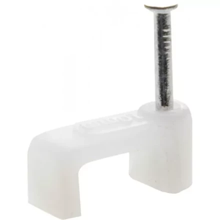 Скоба-держатель для плоского кабеля, с оцинкованным гвоздем, 6 мм, 100 шт, STAYER Master 4511-06 4511-06 купить в Надыме