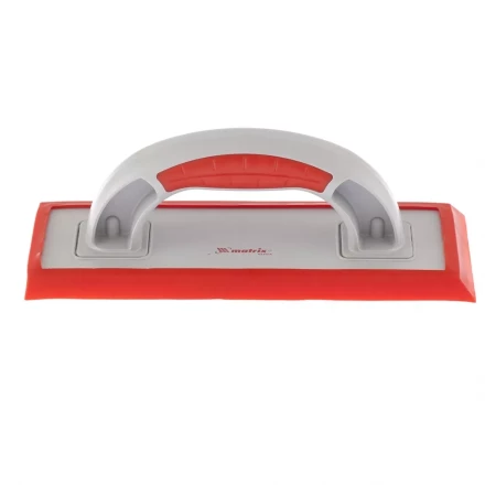 Терка пластиковая для эпоксидной затирки со сменным резиновым покрытием 250x95 мм MATRIX артикул 86803 купить в Надыме