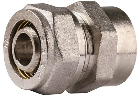 Соединитель ЗУБР с внутренней резьбой, цанга-гайка, 3/4"х20х2,0 мм, никель 51402-20-3/4 купить в Надыме