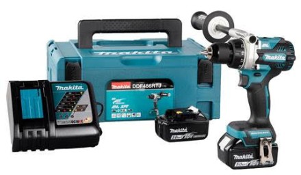 Аккумуляторная дрель-шуруповёрт Makita DDF486RTJ купить в Надыме