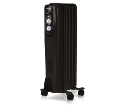 Маслянный радиатор обогреватель электрический BALLU Classic black BOH/CL-05BRN 1000 купить в Надыме