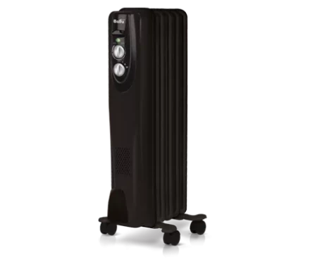Маслянный радиатор обогреватель электрический BALLU Classic black BOH/CL-05BRN 1000 купить в Надыме