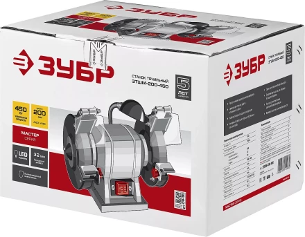 Станок точильный увеличенная мощность + лампа подсветки ЗТШМ-200-450 серия МАСТЕР купить в Надыме