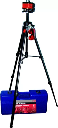 Уровень лазерный 100 мм штатив 1300 мм крутящ. голова ротац. набор в пласт.кейсе  MATRIX MASTER 35031 купить в Надыме