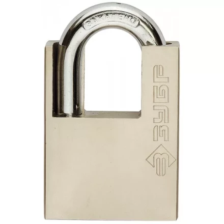 Замок навесной ЗУБР "серия 223" с защитой дужки, 50мм 4-37223-50 купить в Надыме