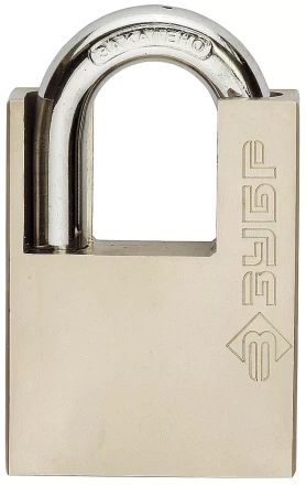 Замок навесной ЗУБР "серия 223" с защитой дужки, 50мм 4-37223-50 купить в Надыме