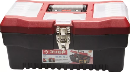 Ящик ЗУБР "МАСТЕР" пластмассовый для инструмента, 40,6x22,5x20,2см, 16" 38322_z01 купить в Надыме