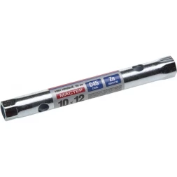 Ключ торцовый ЗУБР "МАСТЕР", трубчатый двухсторонний, прямой, 10х12мм 27162-10-12