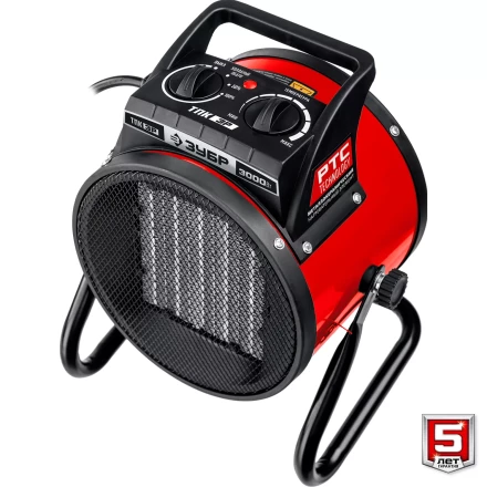 ЗУБР 3 кВт, электрическая тепловая пушка (ТПК-3Р) купить в Надыме