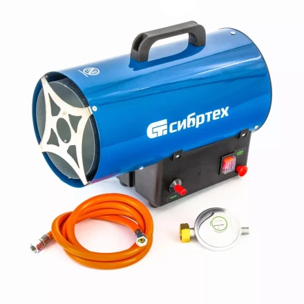 Газовая тепловая пушка СТГ-15, 15 кВт, 500 м3/ч, пропан-бутан Сибртех 96452 купить в Надыме