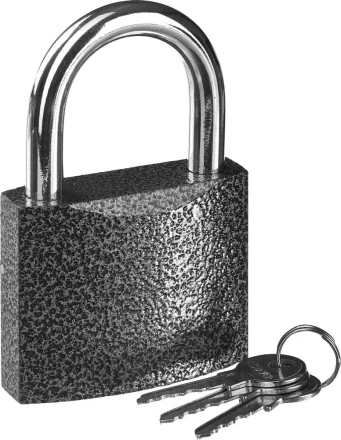 Замок STAYER "STANDARD" навесной, металлический корпус, закаленная дужка, 75 мм 37160-75 купить в Надыме