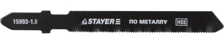 Полотна STAYER &quot;PROFI&quot;, T118B, для эл/лобзика, HSS, по металлу (2,5-6мм), EU-хвост., шаг 1,8мм, 50мм, 2шт 15993-1.8_z01 купить в Надыме