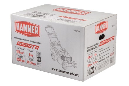 Газонокосилка бензиновая самоходная HAMMER KMT173GTR купить в Надыме