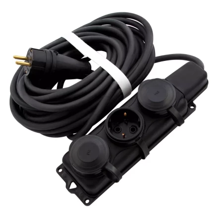 Удлинитель силовой 10 м, 16 А, тип УХз16, 3 x 1.5 мм, Россия Сибртех 95885 купить в Надыме