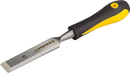 Стамеска с двухкомпонентной ручкой, 25мм, STAYER Profi 18205-25 купить в Надыме