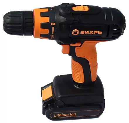 Дрель-шуруповерт аккумуляторная ВИХРЬ ДА-18Л-2К купить в Надыме